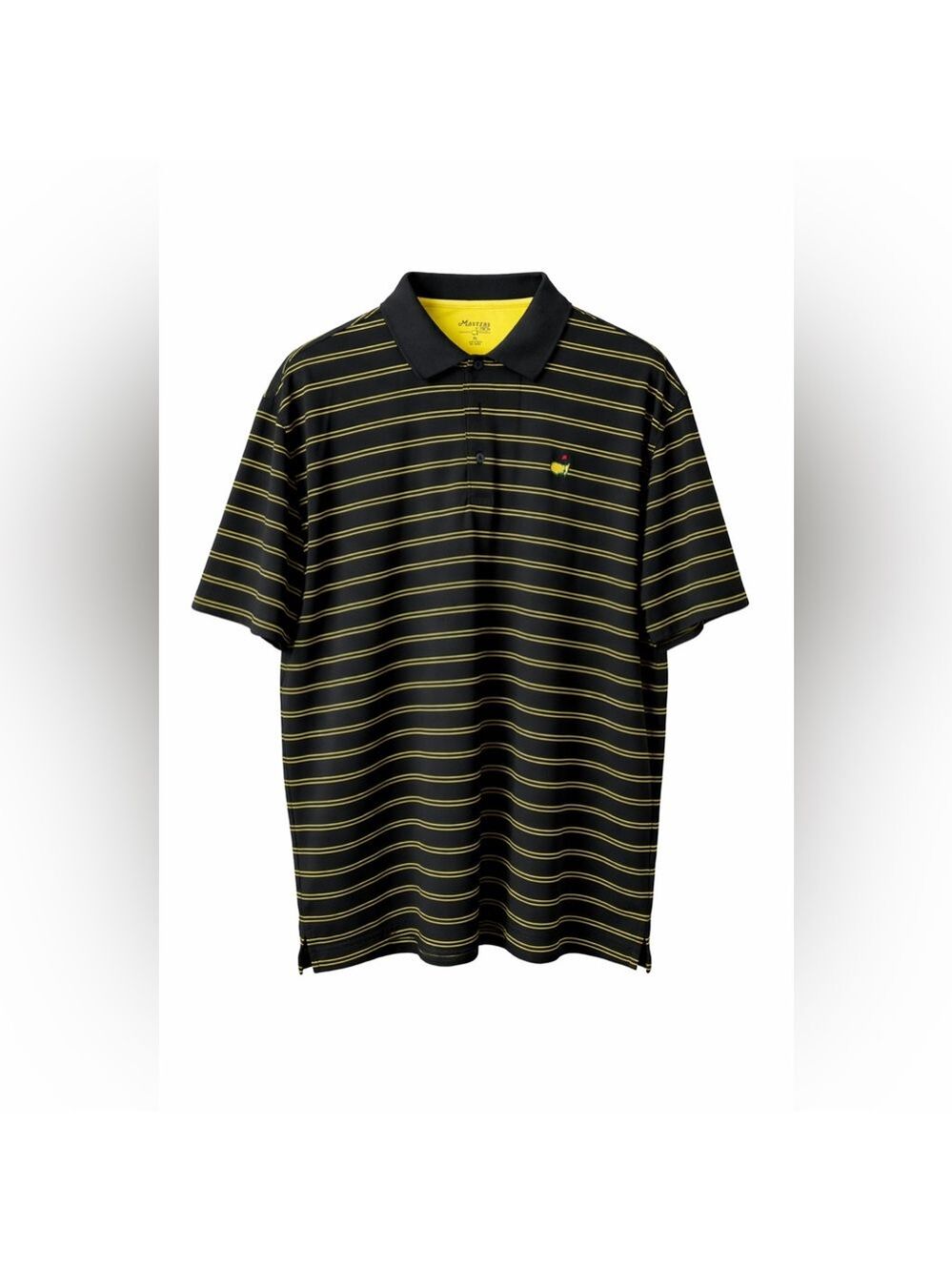 Masters Tech Augusta National Performance Golf Polo XL Black Stripe